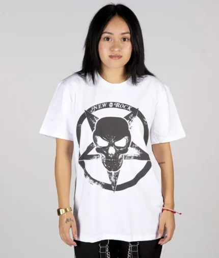 New Rock O Neck T Shirt White (3)