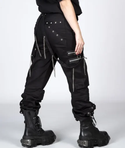 New Rock Vintage Sweatpants Black (2)