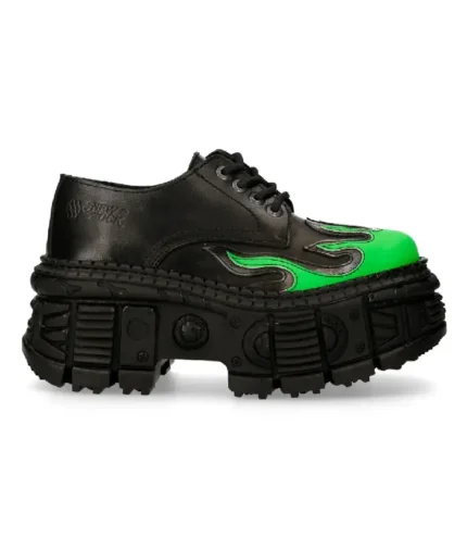 New Rock Buty Shoe Design Black Green (2)